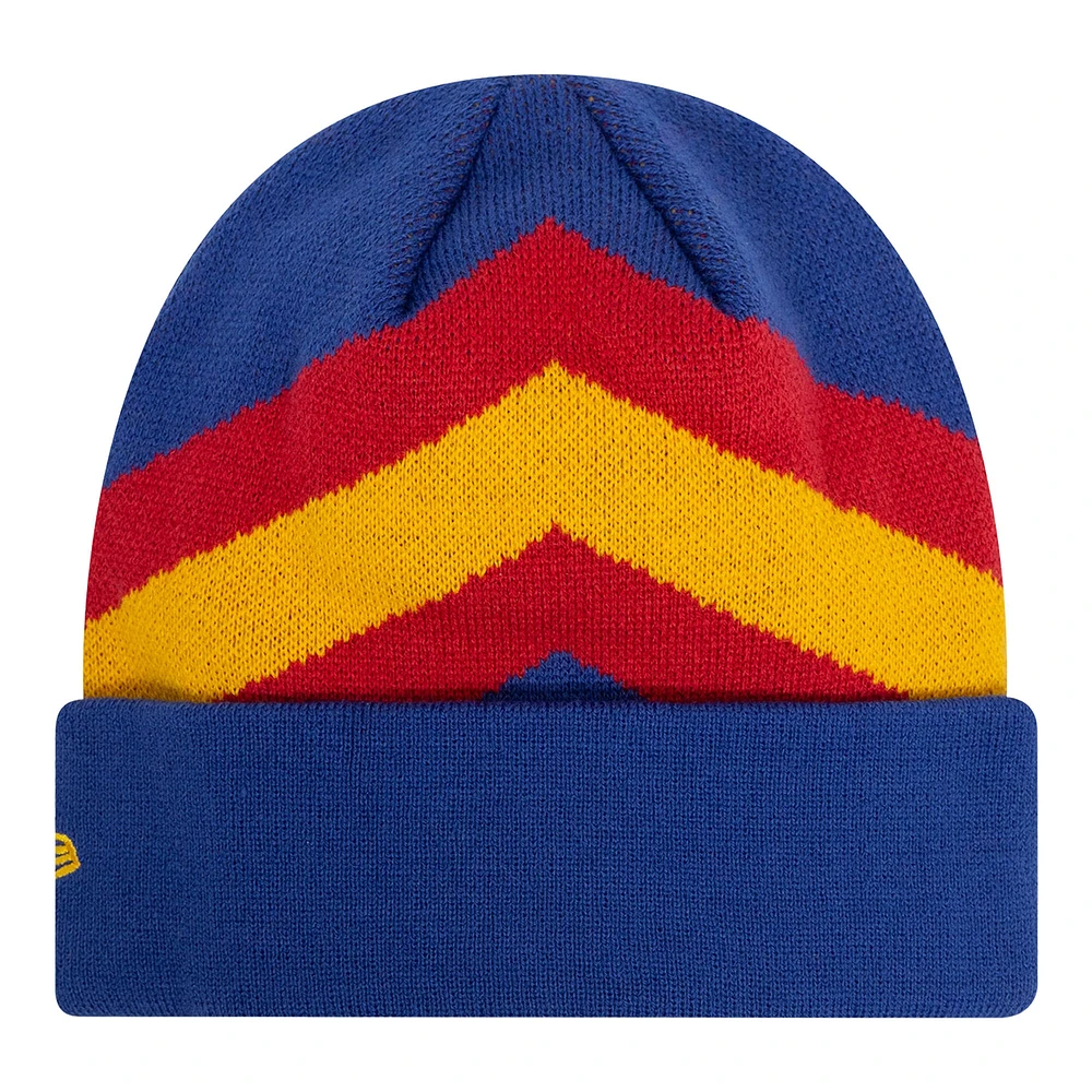 Men's New Era  Blue AS Roma 92 Cuffed Knit Hat