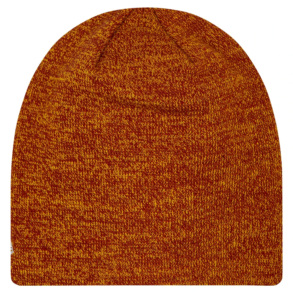 Men's New Era Red/Gold AS Roma Skull Knit Beanie
