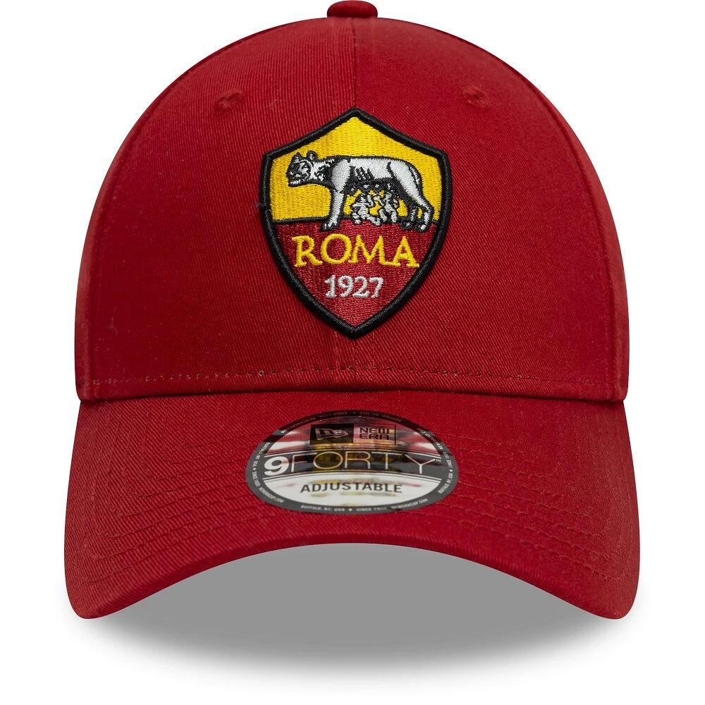 Men's New Era Red AS Roma Core 9FORTY Adjustable Hat