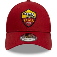 Men's New Era Red AS Roma Core 9FORTY Adjustable Hat