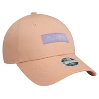 Women's New Era Pink AS Roma Wordmark 9FORTY Adjustable Hat