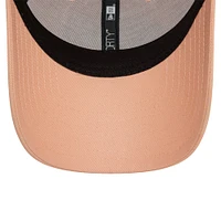 Women's New Era Pink AS Roma Wordmark 9FORTY Adjustable Hat