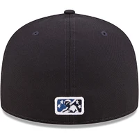 Casquette ajustée 59FIFTY pour homme bleu marine Asheville Tourists Authentic Collection New Era