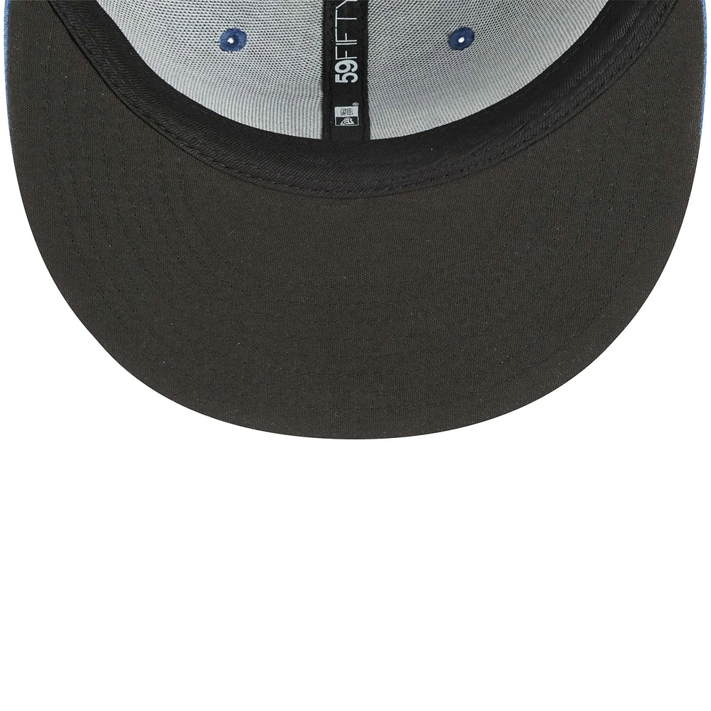 Casquette ajustée 59FIFTY New Era pour homme bleu marine Asheville Tourists Theme Nights Beer City
