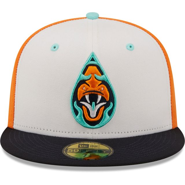 Casquette ajustée 59FIFTY Yacumamas De Asheville Copa La Diversion New Era pour homme, blanc/noir