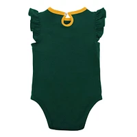 Infant Green/Heather Gray Athletics Little Fan Two-Pack Bodysuit Set