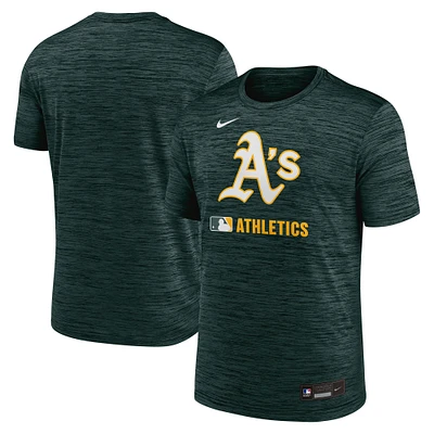 T-shirt Nike Athletics Authentic Collection Velocity Performance pour homme, vert