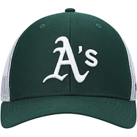 Men's '47 Green/White Athletics Primary Logo Trucker Snapback Hat