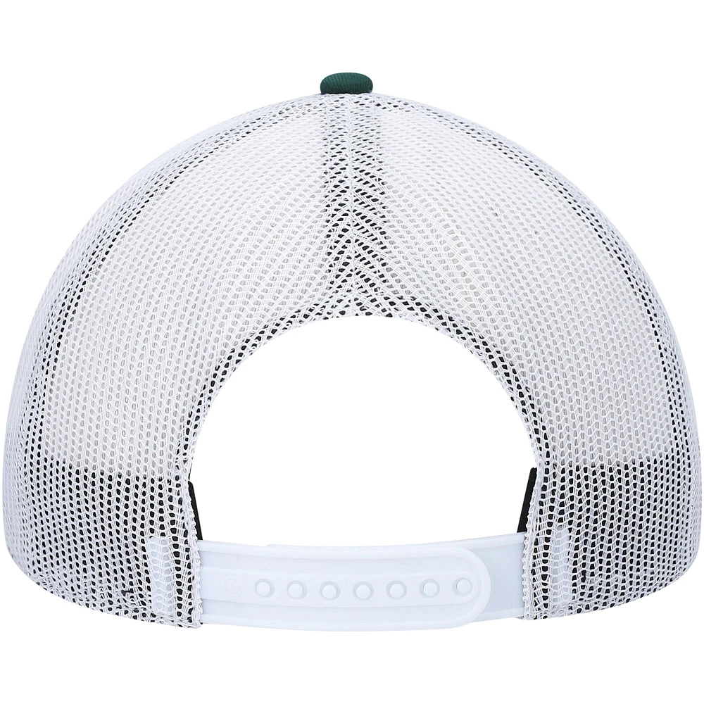 Men's '47 Green/White Athletics Primary Logo Trucker Snapback Hat