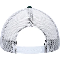 Men's '47 Green/White Athletics Primary Logo Trucker Snapback Hat