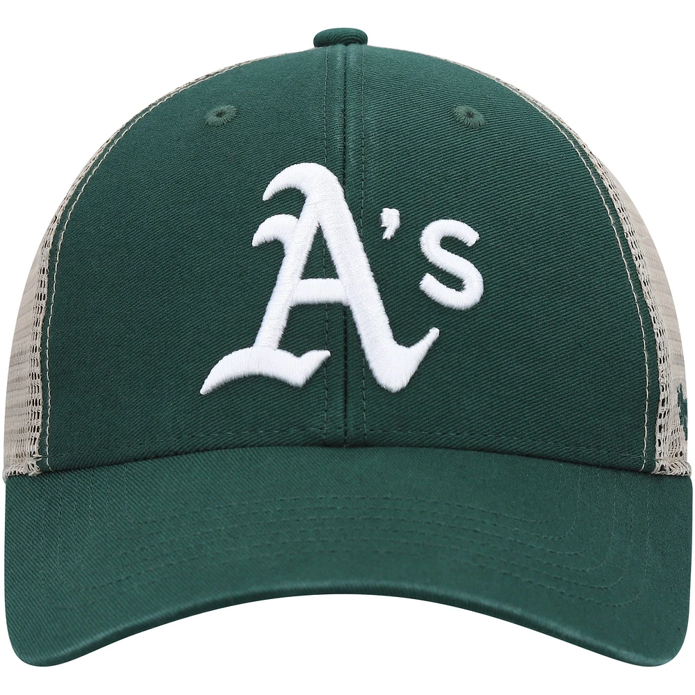 Men's '47 Green Athletics Flagship Wash MVP Trucker Snapback Hat