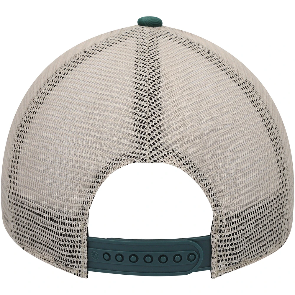 Men's '47 Green Athletics Flagship Wash MVP Trucker Snapback Hat