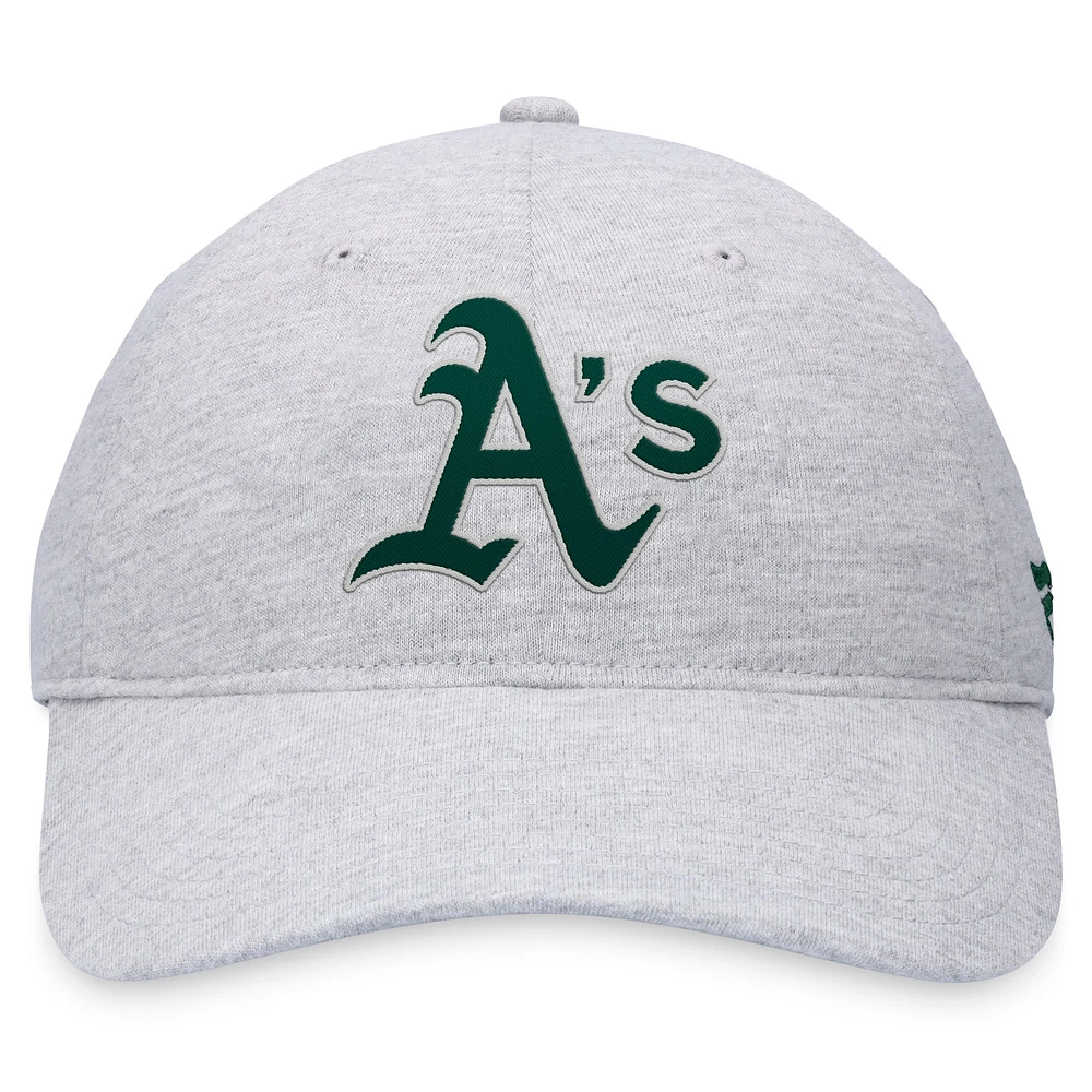 Men's Fanatics Gray Athletics Logo Adjustable Hat