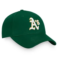 Men's Fanatics Green Athletics Core Adjustable Hat