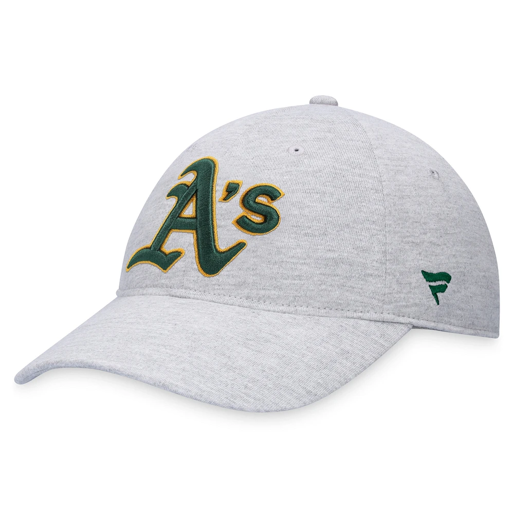 Casquette ajustable avec logo d'athlétisme gris chiné Fanatics pour hommes