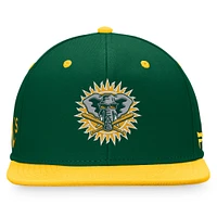 Casquette bicolore ajustée pour homme Fanatics Kelly Green/Gold Athletics Cooperstown Collection