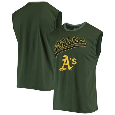 Débardeur de musculation Majestic Threads Green Athletics Softhand pour homme