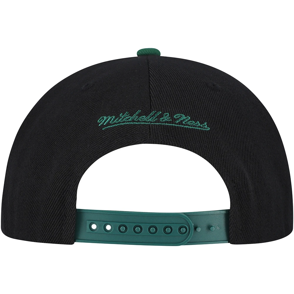 Men's Mitchell & Ness Black Oakland Athletics Rise Up Snapback Hat