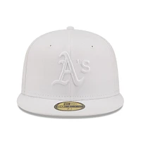 Men's New Era Athletics White on 59FIFTY Fitted Hat