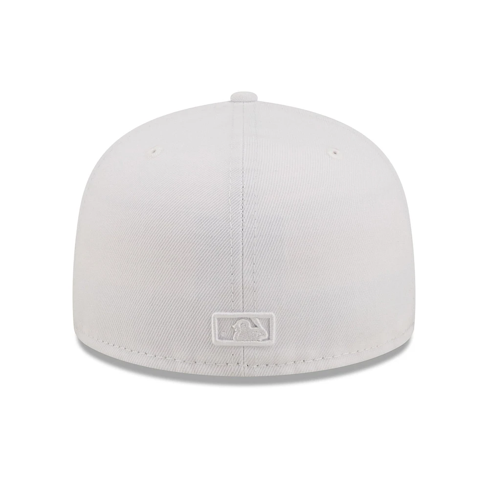 Men's New Era Athletics White on 59FIFTY Fitted Hat