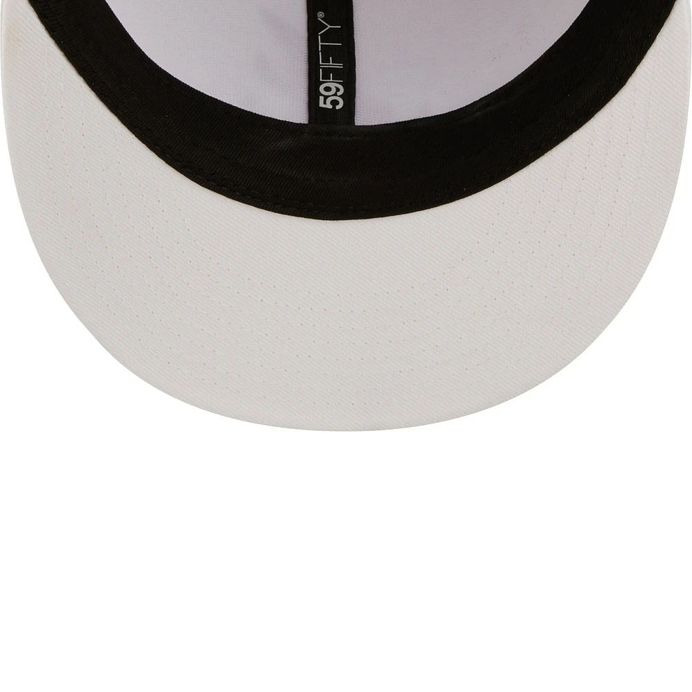 Men's New Era Athletics White on 59FIFTY Fitted Hat