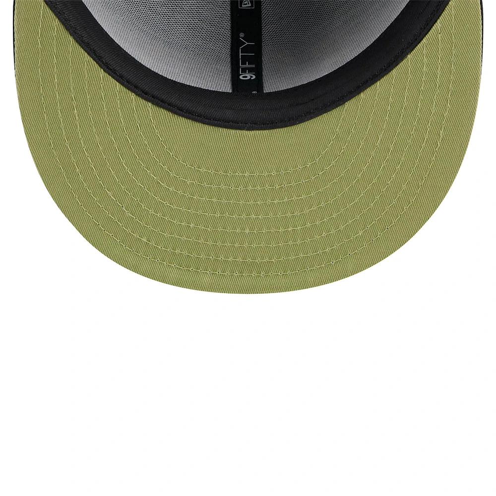 Men's New Era Black Athletics 2024 Armed Forces Day 9FIFTY Snapback Hat
