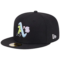 Men's New Era Black Athletics Multi-Color Pack 59FIFTY Fitted Hat