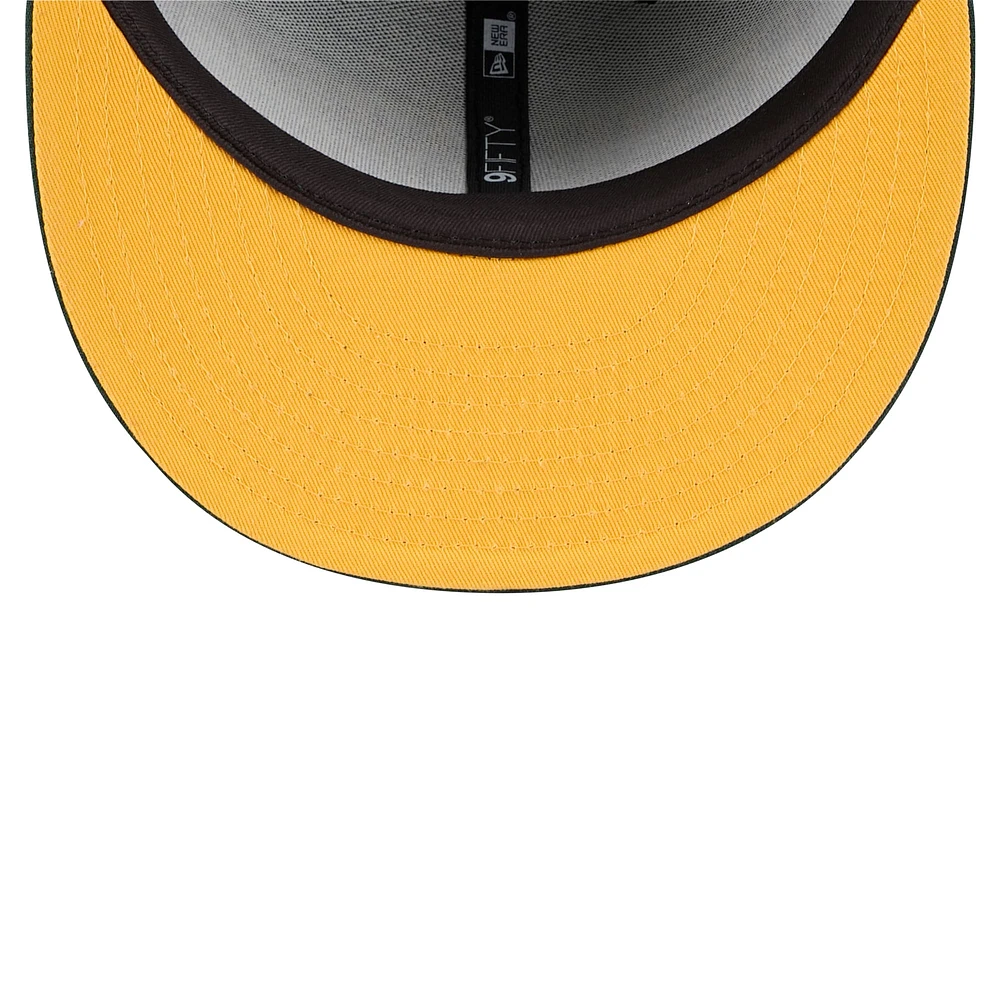 Men's New Era Black Athletics Splatter 9FIFTY Snapback Hat