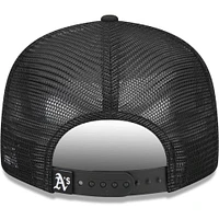 Men's New Era Black Athletics Street Trucker 9FIFTY Snapback Hat