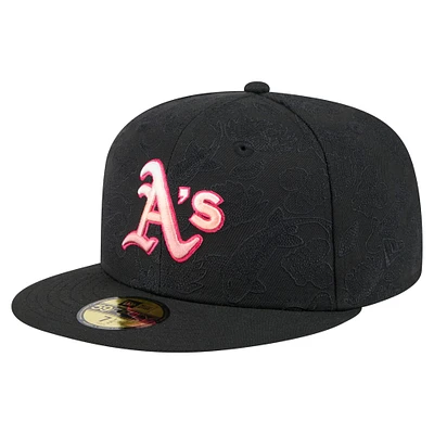 Casquette ajustée New Era Athletics noire pour homme Koi 59FIFTY