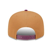 Men's New Era Brown/Purple Athletics Color Pack Two-Tone 9FIFTY Snapback Hat
