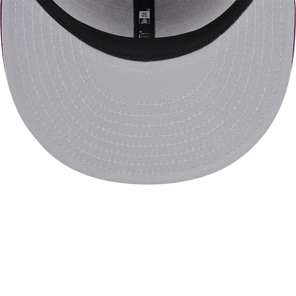 Men's New Era Brown/Purple Athletics Color Pack Two-Tone 9FIFTY Snapback Hat