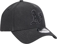 Men's New Era Charcoal Athletics Logo Essentials 9FORTY A-Frame Adjustable Hat