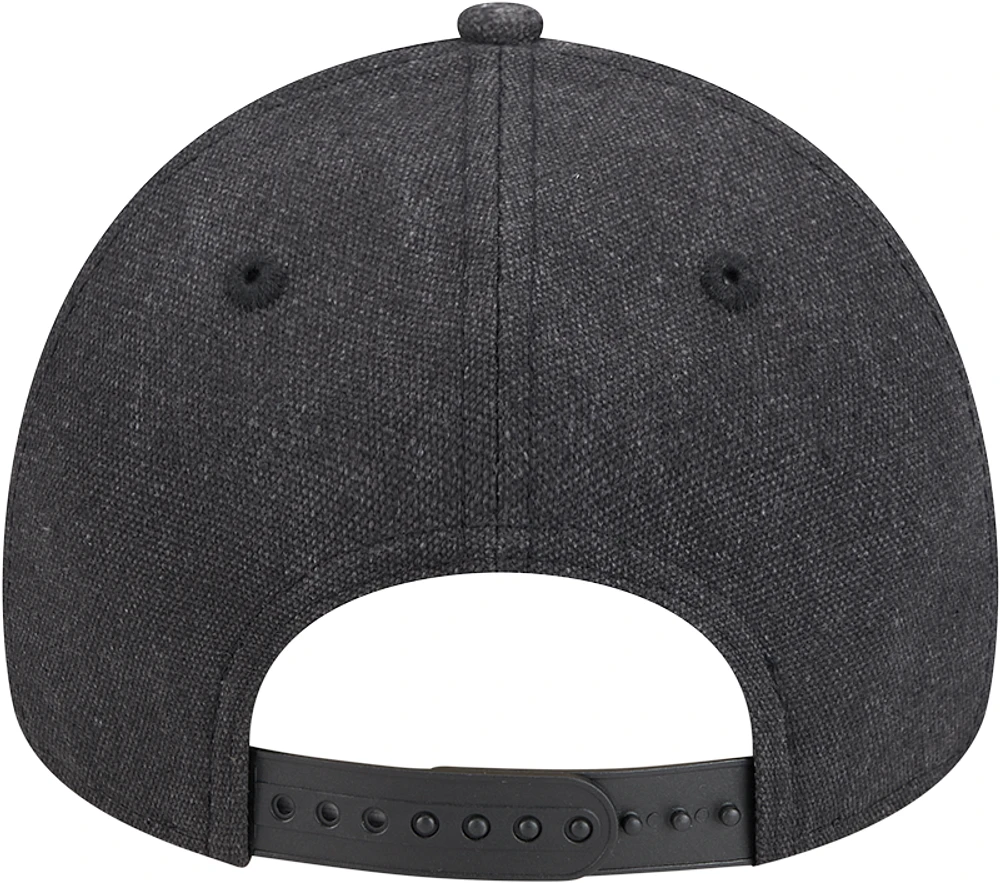 Men's New Era Charcoal Athletics Logo Essentials 9FORTY A-Frame Adjustable Hat