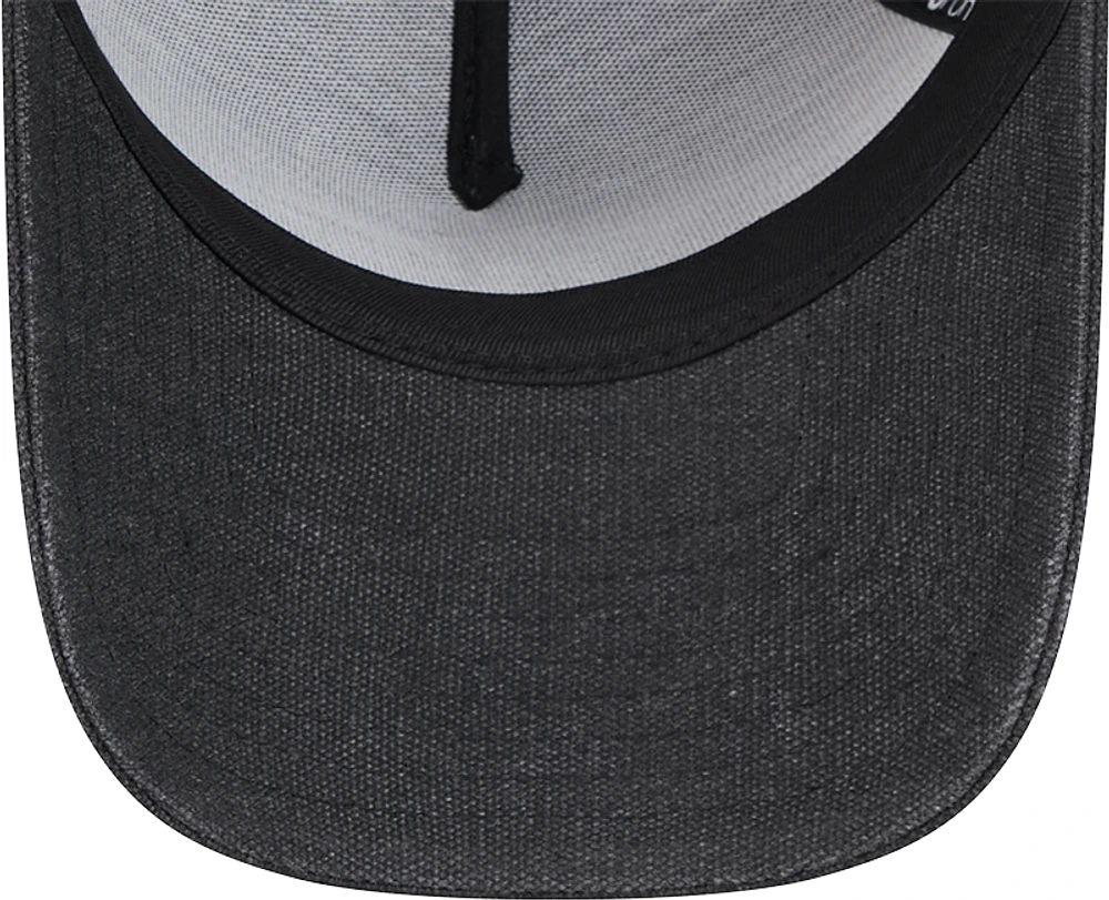 Men's New Era Charcoal Athletics Logo Essentials 9FORTY A-Frame Adjustable Hat