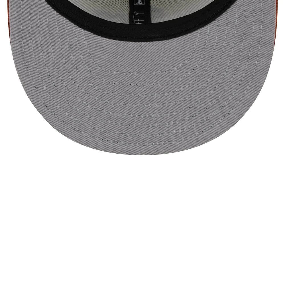 Men's New Era Cream/Orange Athletics 59FIFTY Fitted Hat