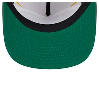Men's New Era Cream Athletics Iron Golfer Snapback Hat