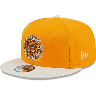 Men's New Era Gold Athletics Tiramisu 9FIFTY Snapback Hat