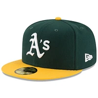 Men's New Era Green/Gold Athletics National Baseball Hall of Fame 59FIFTY Fitted Hat
