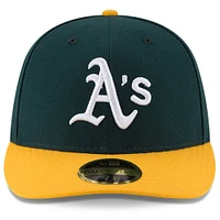 Men's New Era Green/Gold Athletics National Baseball Hall of Fame Low Profile 59FIFTY Fitted Hat