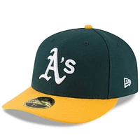 Men's New Era Green/Gold Athletics National Baseball Hall of Fame Low Profile 59FIFTY Fitted Hat