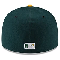 Men's New Era Green/Gold Athletics National Baseball Hall of Fame Low Profile 59FIFTY Fitted Hat