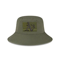 Men's New Era Green Athletics 2023 Armed Forces Day Bucket Hat