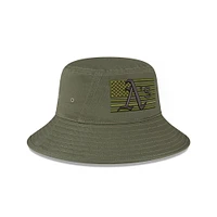 Men's New Era Green Athletics 2023 Armed Forces Day Bucket Hat