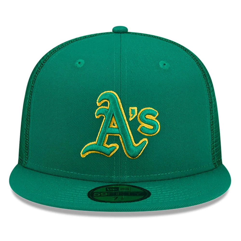 Men's New Era Green Athletics 2023 Batting Practice 59FIFTY Fitted Hat