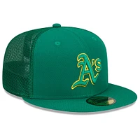 Men's New Era Green Athletics 2023 Batting Practice 59FIFTY Fitted Hat