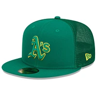 Men's New Era Green Athletics 2023 Batting Practice 59FIFTY Fitted Hat