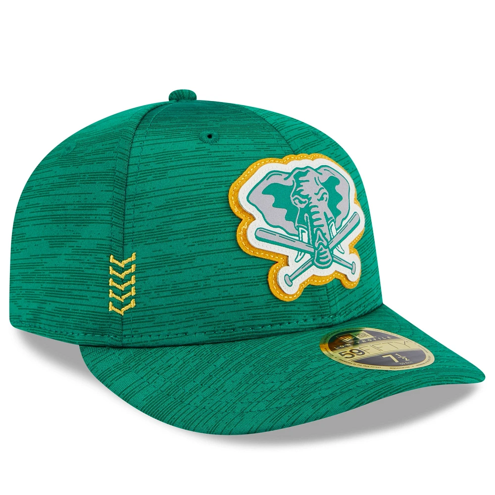 Men's New Era Athletics 2024 Clubhouse Low Profile 59FIFTY Fitted Hat