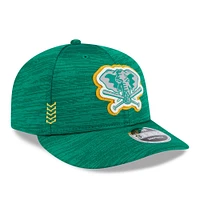 Men's New Era Green Athletics 2024 Clubhouse Low Profile 9FIFTY Snapback Hat