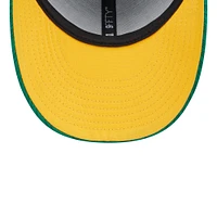 Men's New Era Green Athletics 2024 Clubhouse Low Profile 9FIFTY Snapback Hat